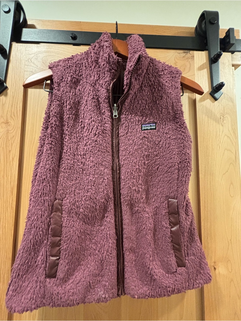 Patagonia Plush Fleece Vest in Dusty Rose